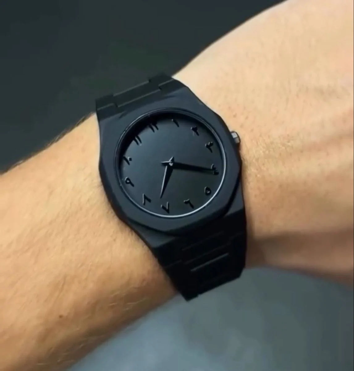 Black Aura – Premium Arabic Dial Watch with Master Lock | Free Delivery in Pakistan