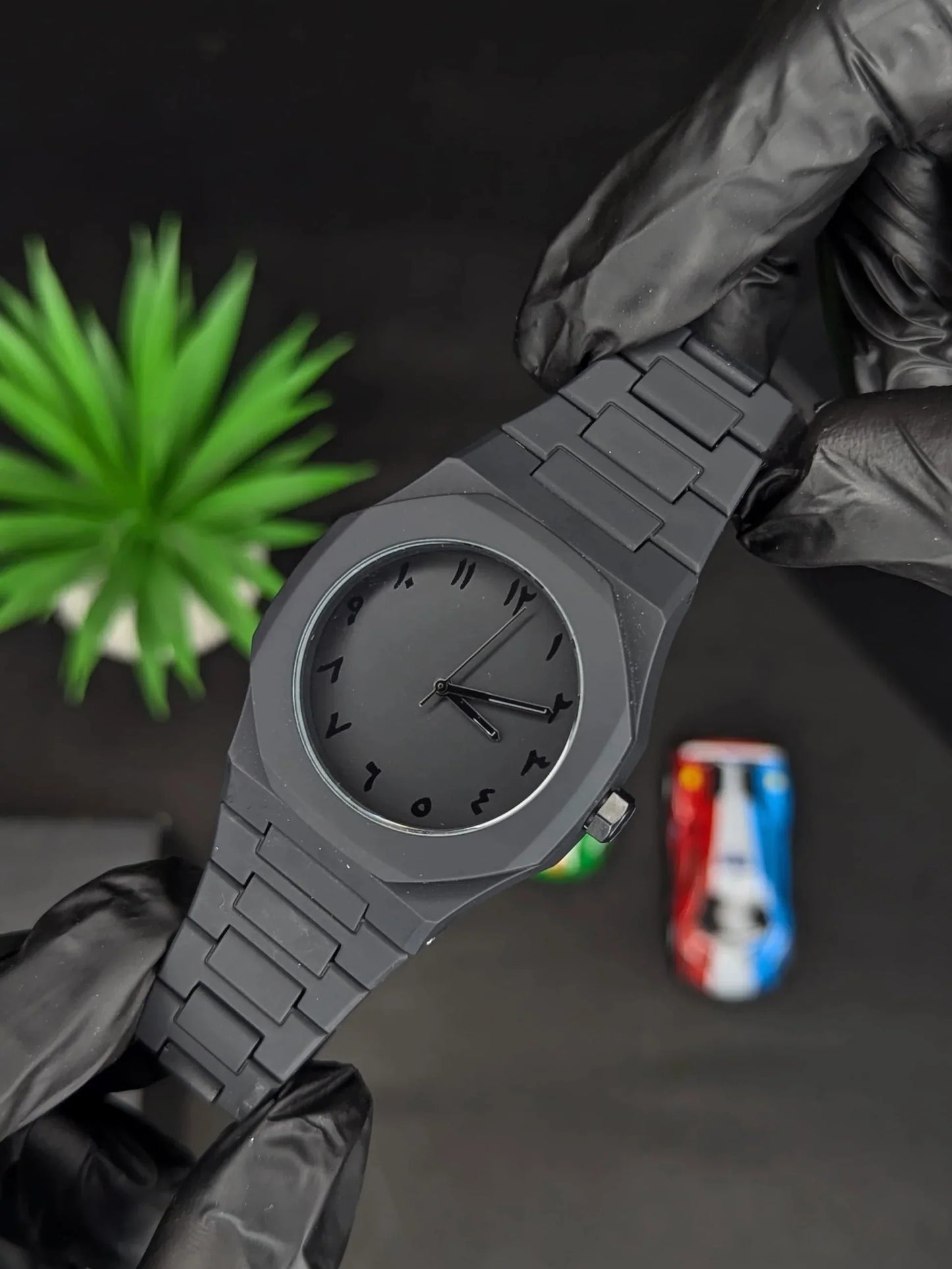 Black Aura – Premium Arabic Dial Watch with Master Lock | Free Delivery in Pakistan
