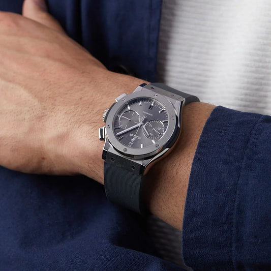 Men’s Luxury Hublot Watch – Elegant Dial, Quality Strap, Signature Style